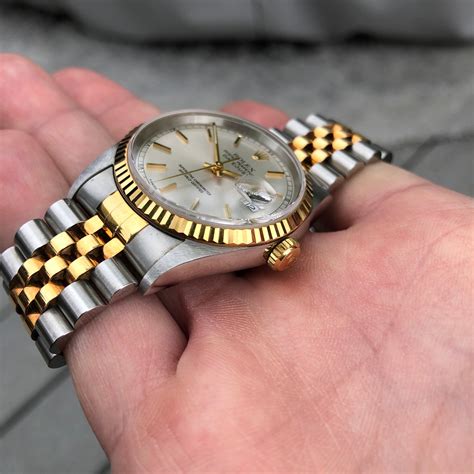 2tone colour rolex silver gold|two tone rolex datejust 41mm.